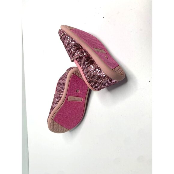 Jumping Beans Toddler Girls Size 5 Pink Sequin Shoes Flat Slip On Loafer Shoes S - Picture 5 of 6